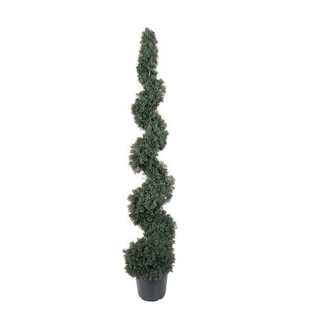 Nearly Natural Cedar Spiral Silk Tree 5 - In-door- Out-door - Green 5166